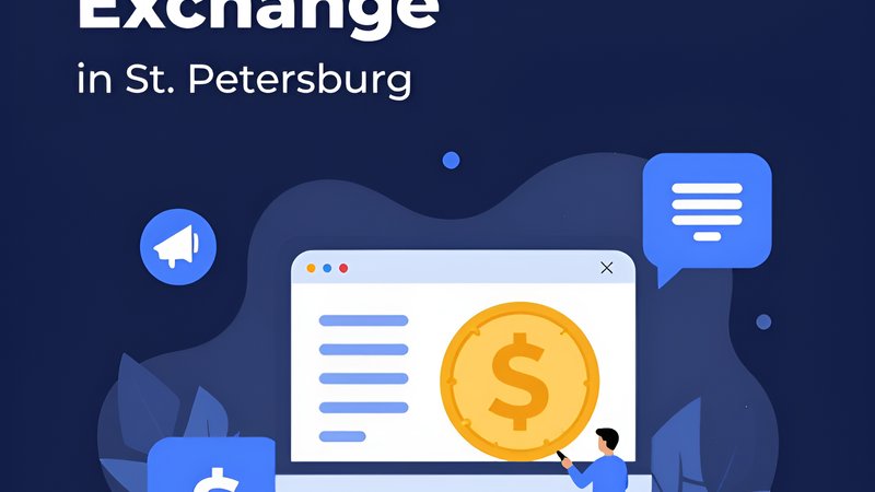 Футуристическая иллюстрация безопасного обмена USDT на рубли в Санкт-Петербурге от компании ВМ Петербург